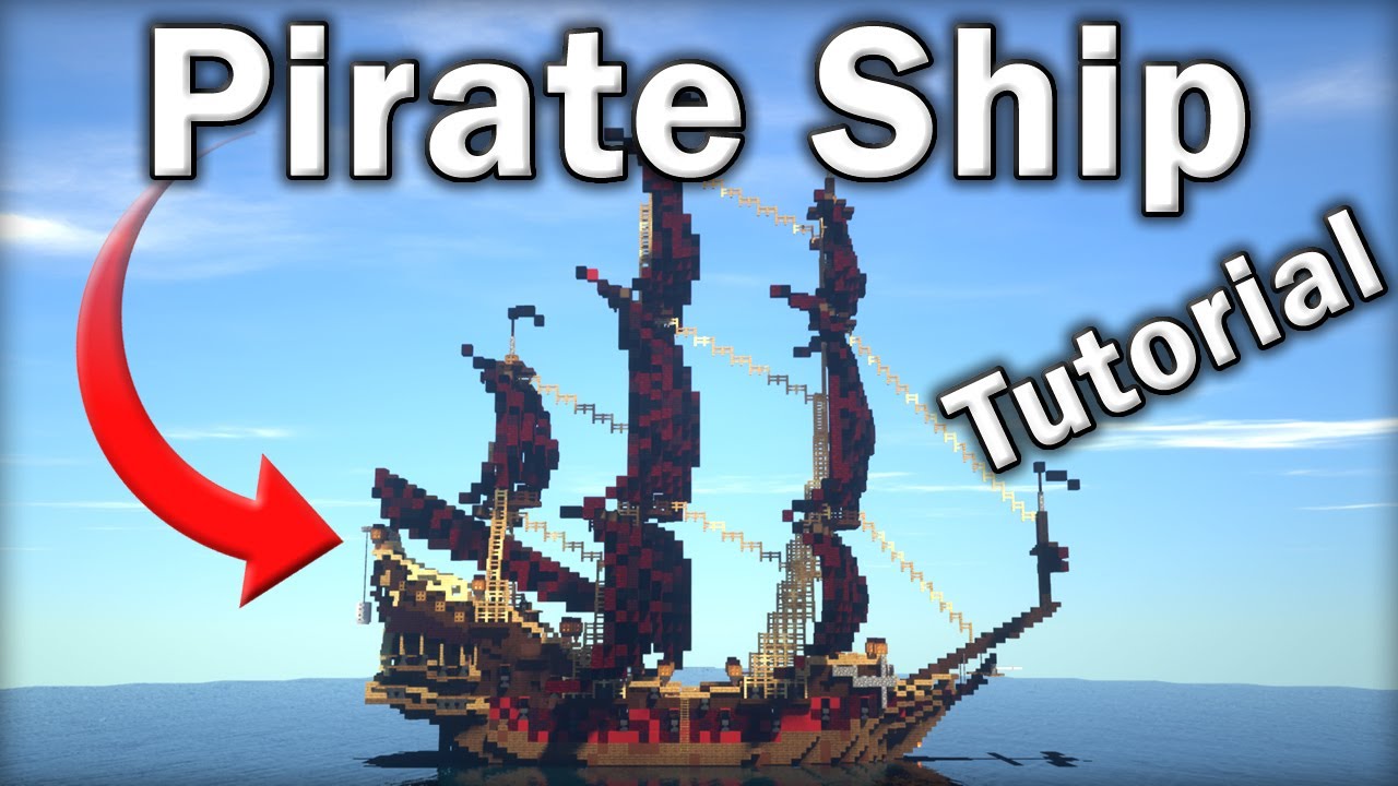🏴&zwj;☠️ Minecraft Tutorial: How to Make an EPIC Pirate Ship (Queen Anne's Revenge)