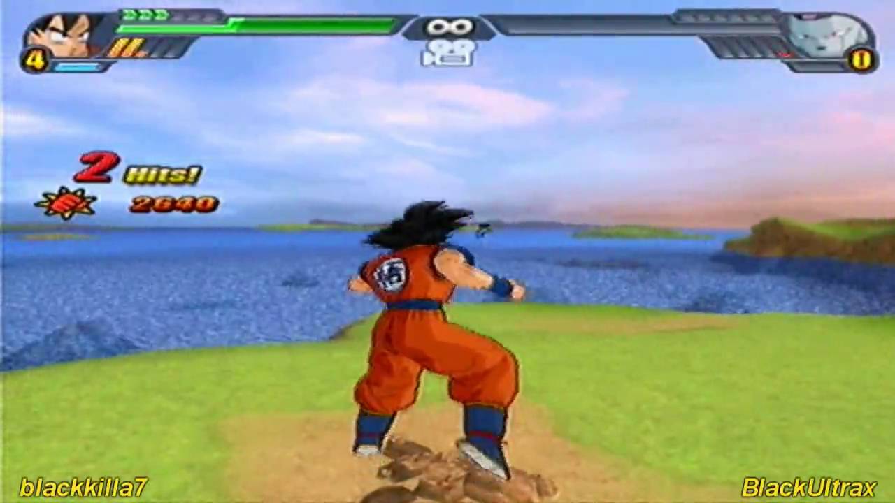 Dragonball Z Budokai Tenkaichi 3-Goku(Mid) vs Frieza and Perfect Cell