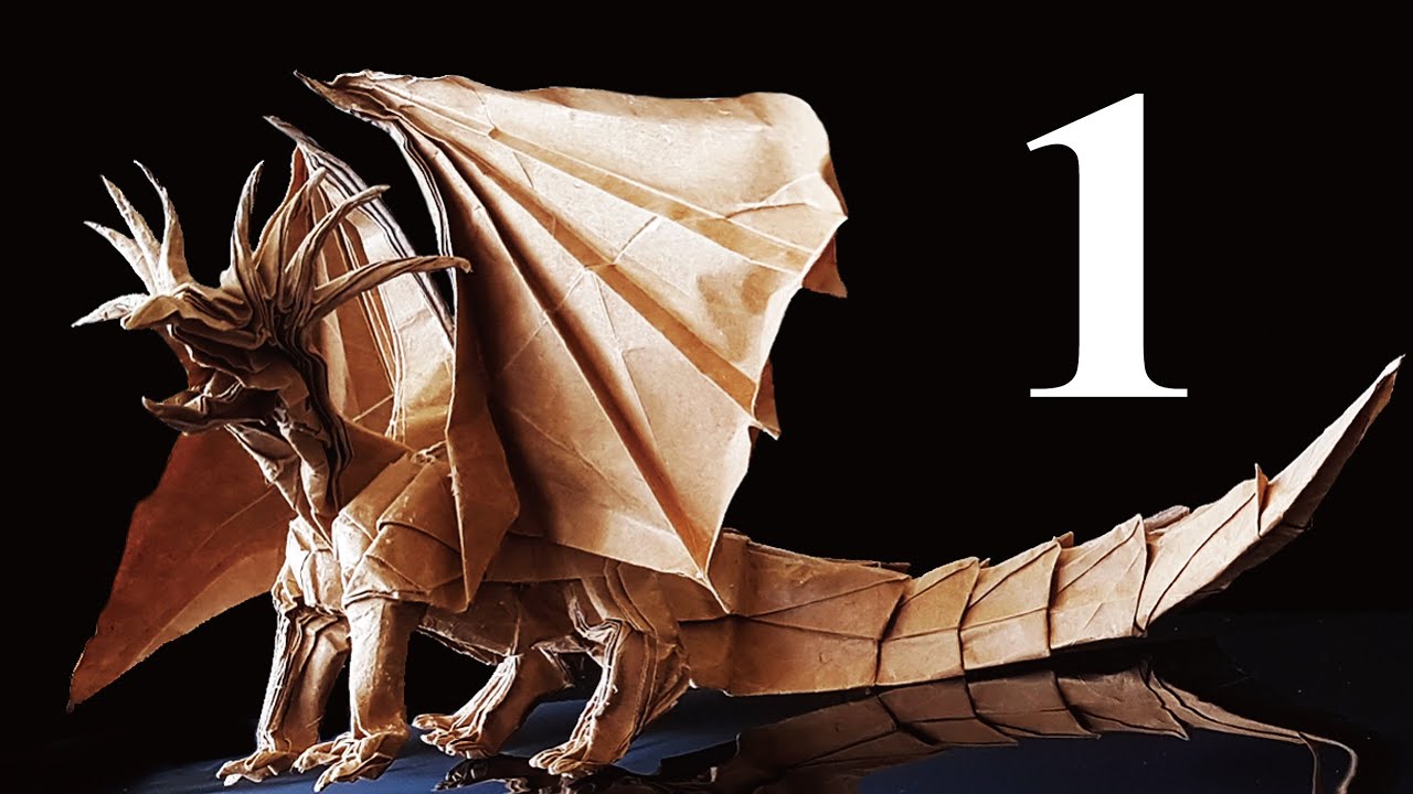에이션트 드래곤 종이접기편 Origami Ancient Dragon designed by Satoshi Kamiya #1