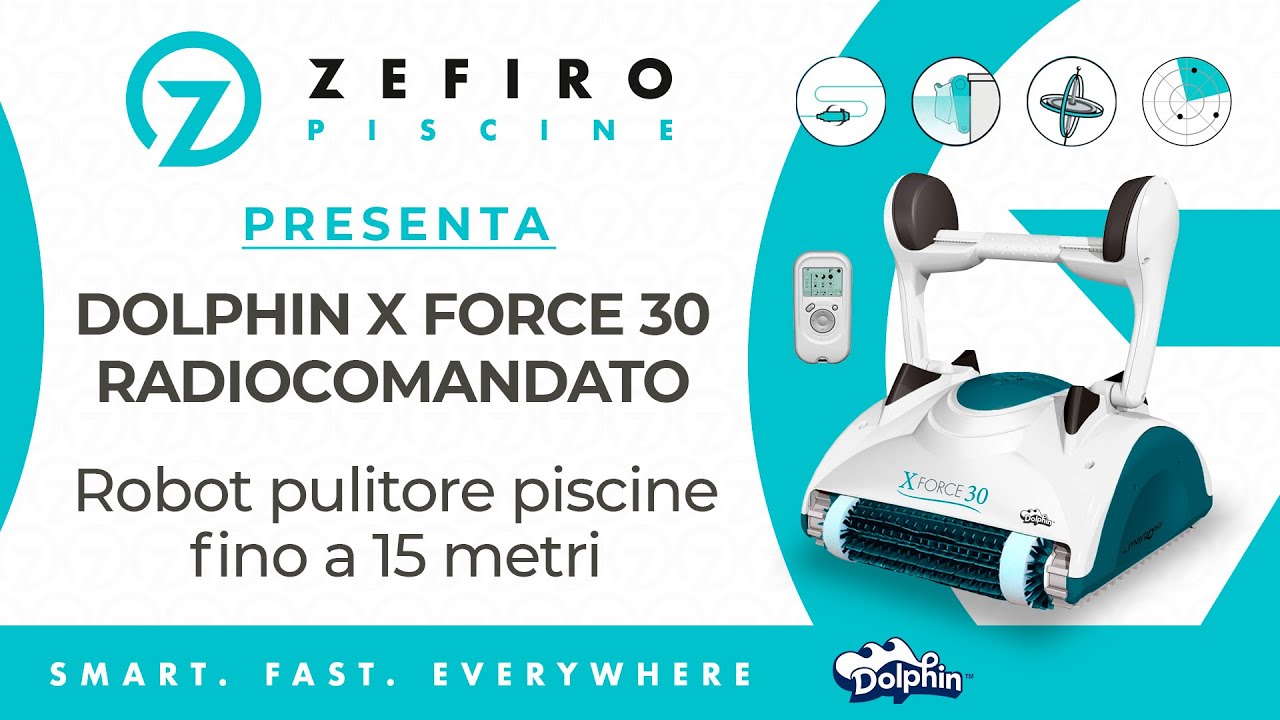Robot Pulitore per Piscine Maytronics Dolphin X Force 30 Radiocomandato | ZefiroPiscine