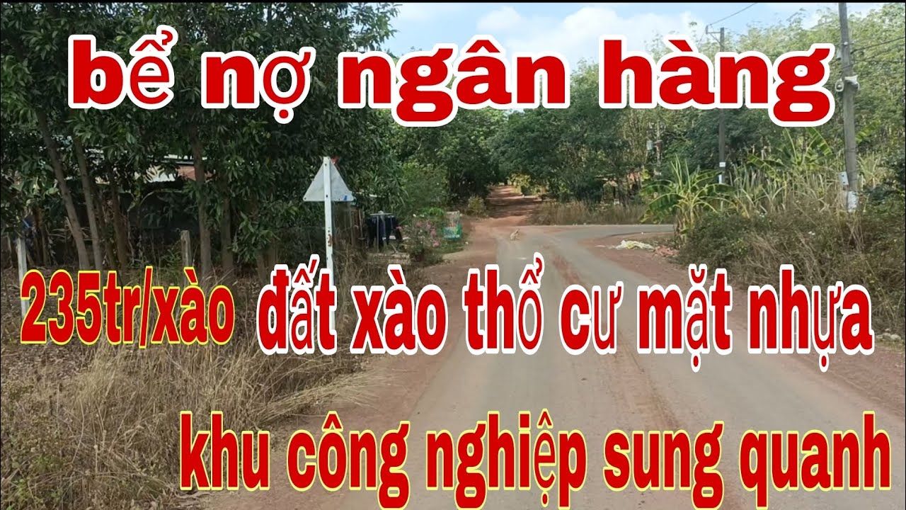 Bể nợ ngân hàng .bán rẻ chỉ 235tr/xào mặt nhựa lớn sung quanh khu công nghiệp .lh 0937971626