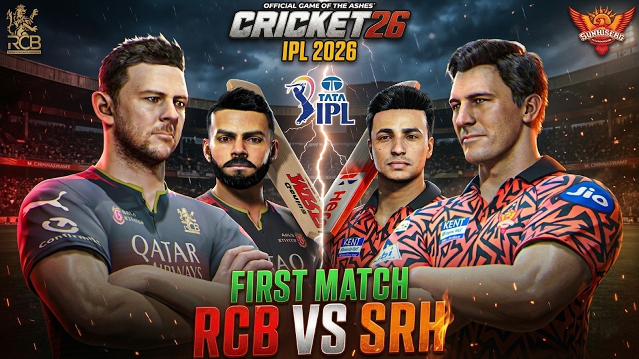 RCB vs SRH - First Match of IPL 2026 😍🔥 | Cricket 26 