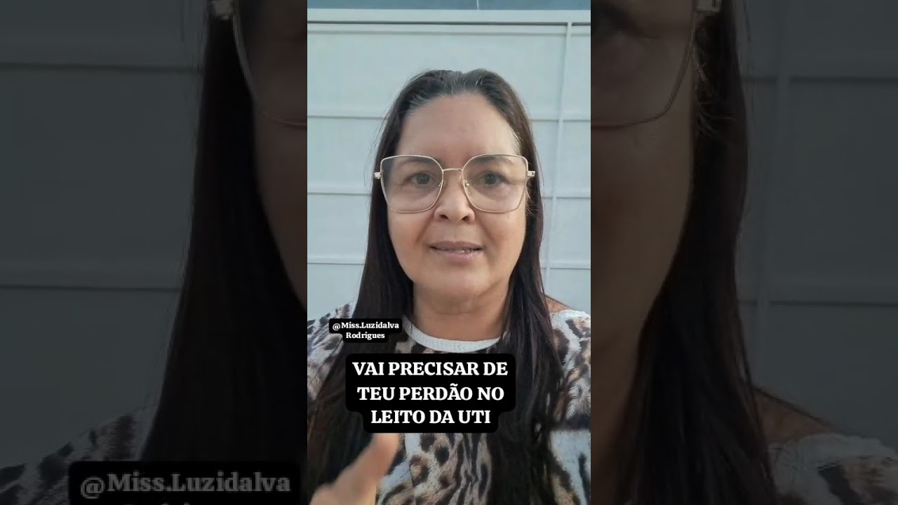 Vai te pedir perdão no leito da UTI