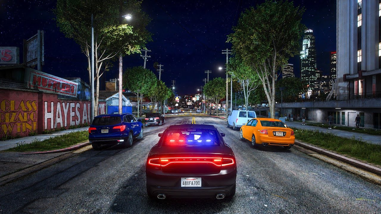 GTA 5 LSPDFR: Патруль бандитского отдела 🌙 Ночная смена | Реалистичный полицейский геймплей 4K