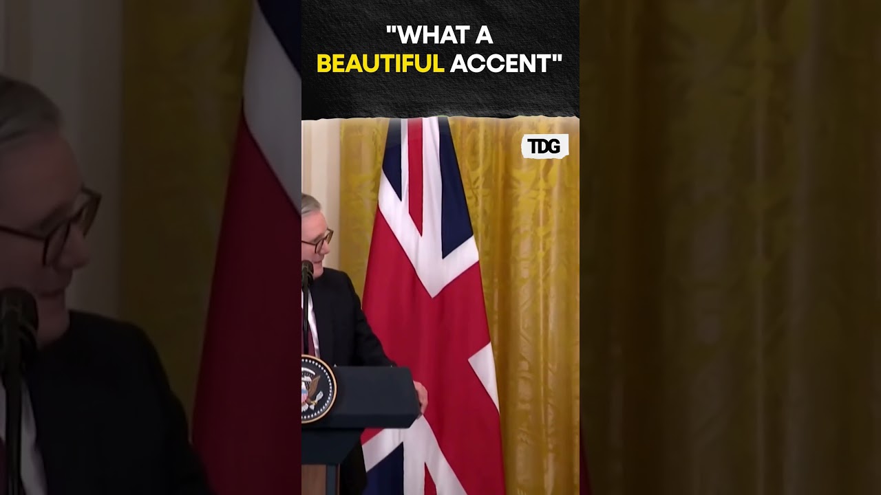 #watch | Donald Trump praised Keir Starmer's british accent calling it beautiful #shorts #trending