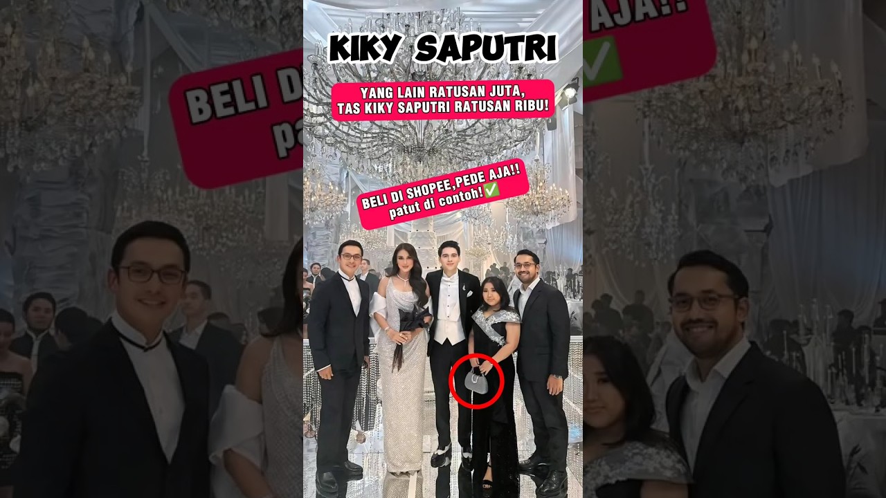 Harga tas kiky saputri saat di resepsi pernikahan luna maya dan maxime bouttier#shorts