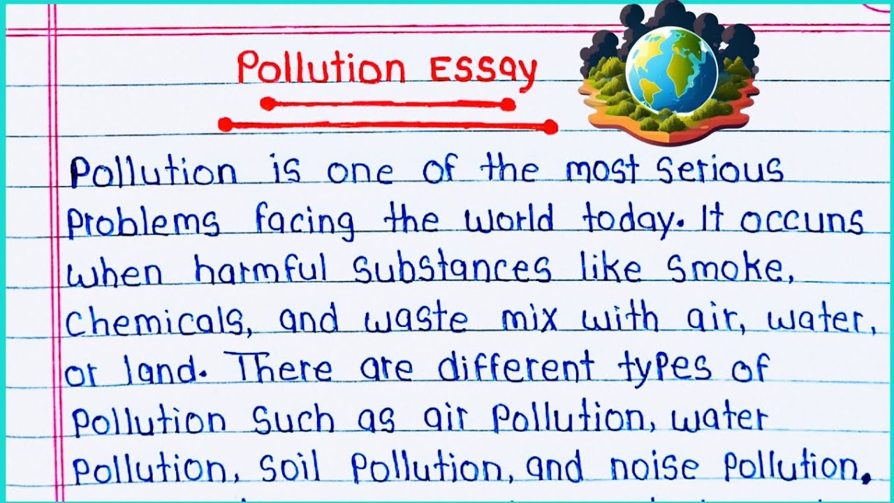 Pollution Essay Writing in English || Essay on Pollution for Students