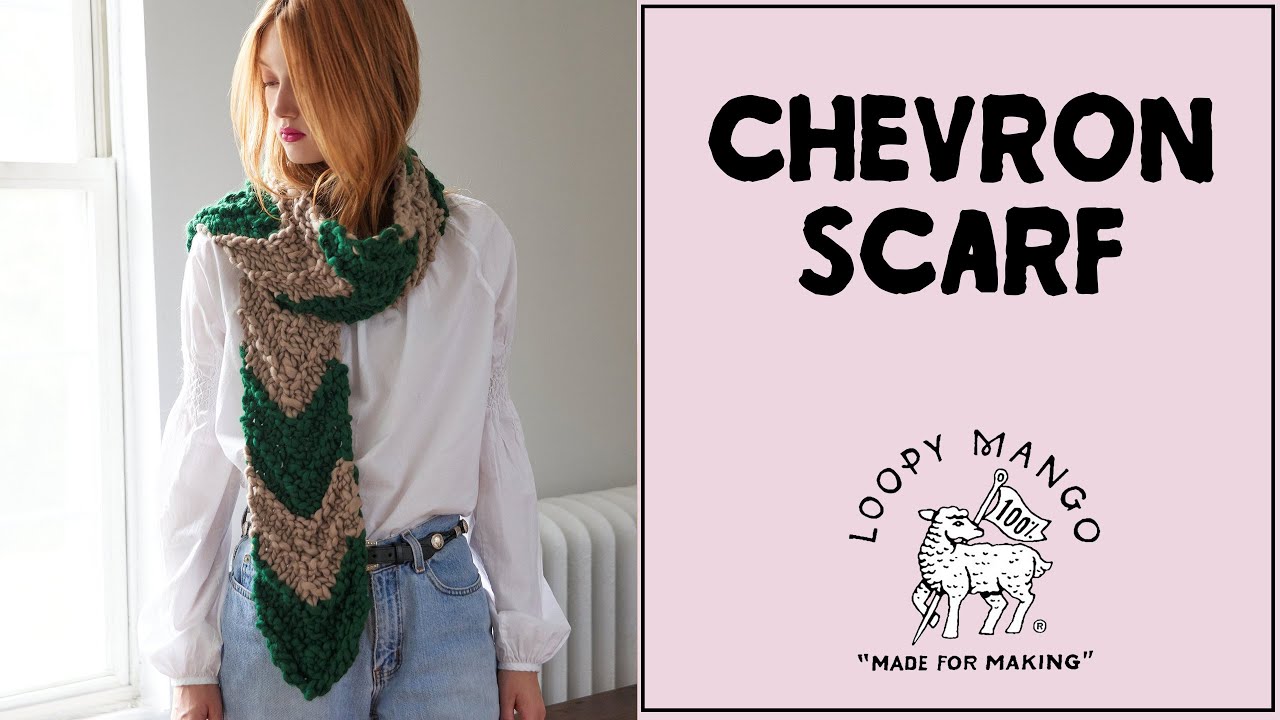 Knitting Chevron Pattern for One Way or the Other Scarf