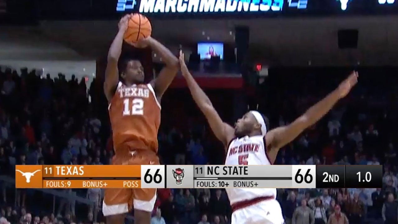 FULL FINISH: Texas hits game-winner to hold off NC State in First Four battle