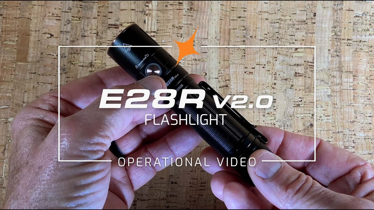 Fenix E28R V2.0 Rechargeable EDC Flashlight - Operational and Features Demonstration