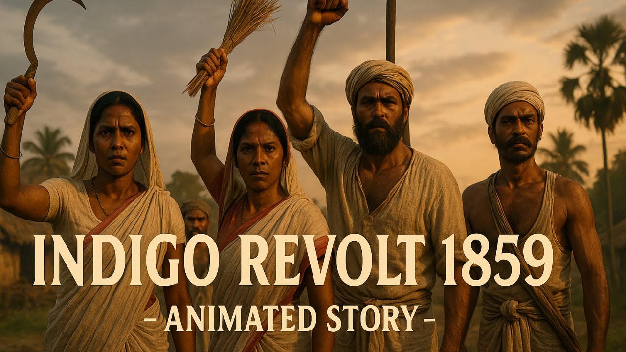 Indigo Revolt of 1859: How Farmers Defeated British Oppression | Animated Story for UPSC