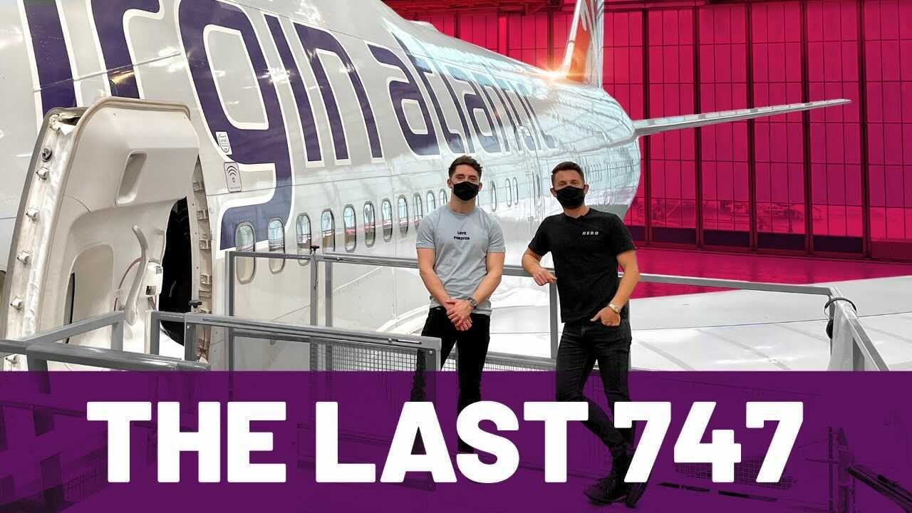 THEY GAVE US THE WHOLE PLANE | On board the LAST Virgin Atlantic 747