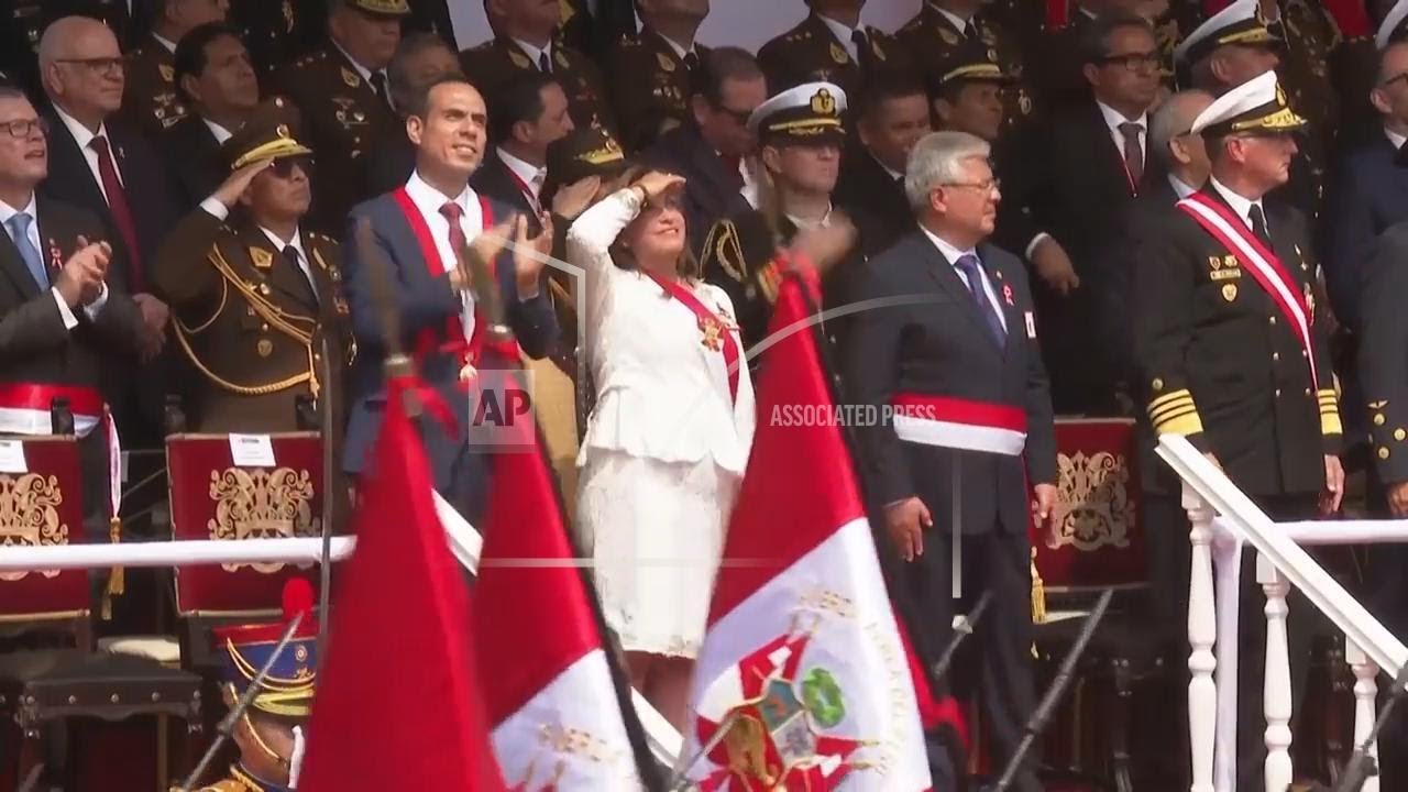 Peruvian military parade marks the country's independence day celebrations