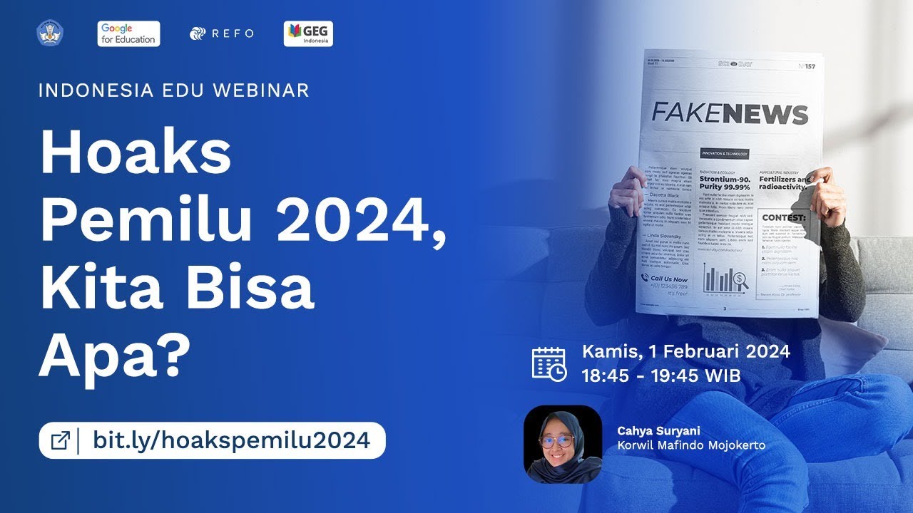 Hoaks Pemilu 2024, Kita Bisa Apa?