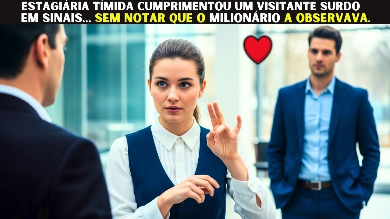 Estagiária Cumprimenta Visitante em Sinais… Sem Saber Quem Observava