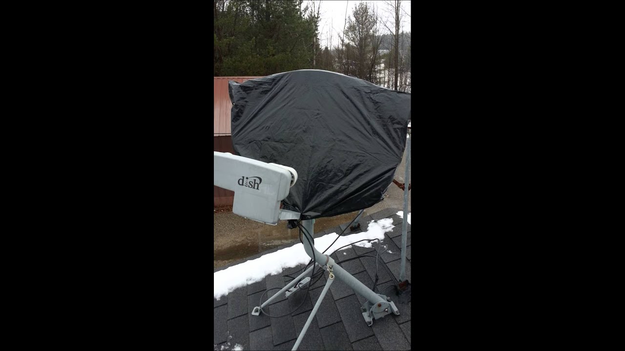 Keep snow and ice off your satellite Dish