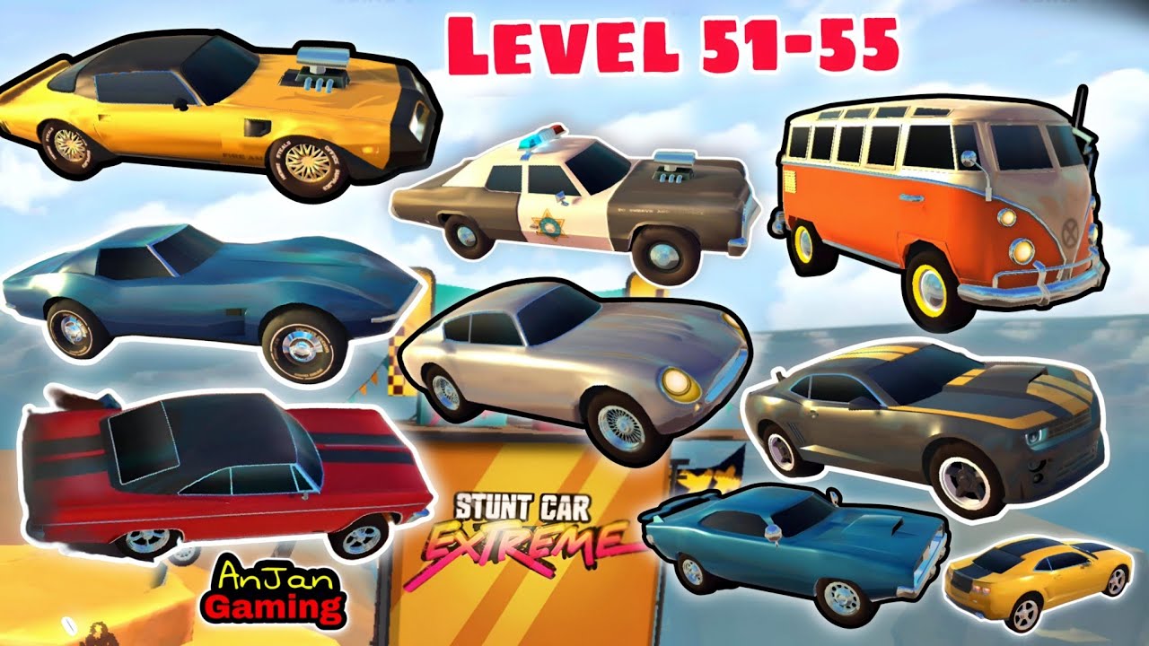 Stunt Car Extreme Levels 51-55😍🔥|| New Different Cars Game 🔥 Stunt Car Extreme Gameplay Part-7