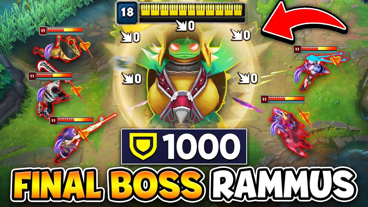 WHAT HAPPENS WHEN 5 ADCS ATTACK 1000 ARMOR RAMMUS? (HINT: HE NEVER DIES)