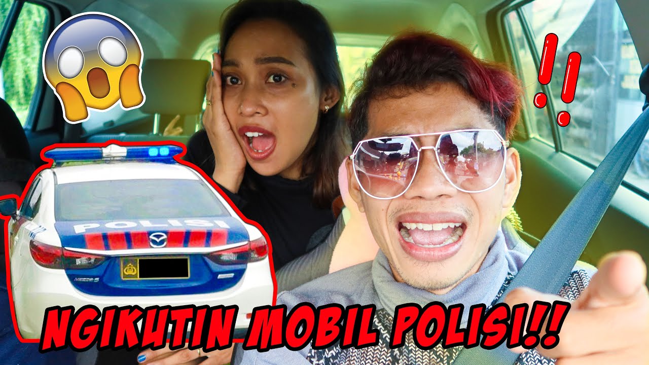 NGIKUTIN MOBIL POLISI‼️😱 AUTO DITILANG‼️ - (NGIKUTIN MOBIL DEPAN PART 2)