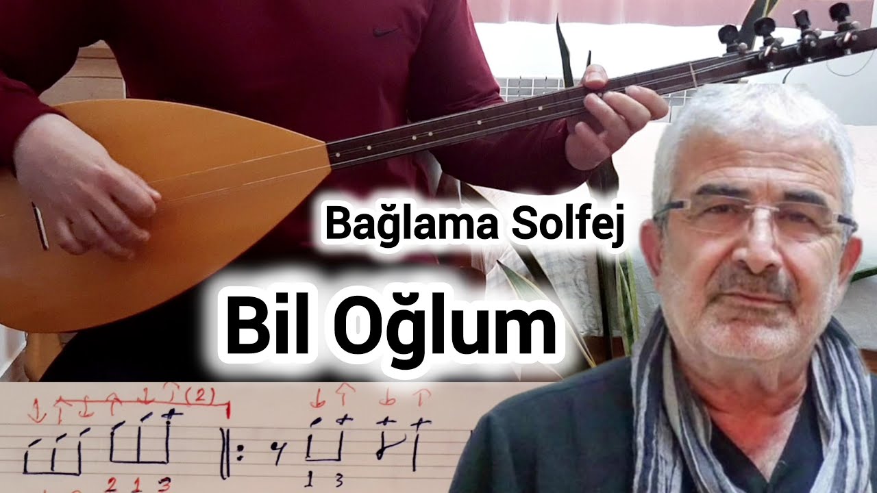 Bil Oğlum Solfej Saz Notalari - Esat Kabakli | Bağlama Solfej Dersi