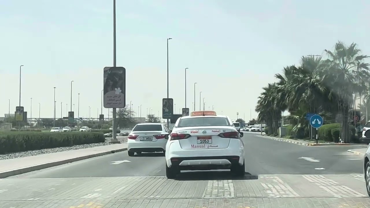 امتحان سواقة شارع سيارة خفيفة بالمصفح ابوظبي الامارات مع المدربة منى 0559654847