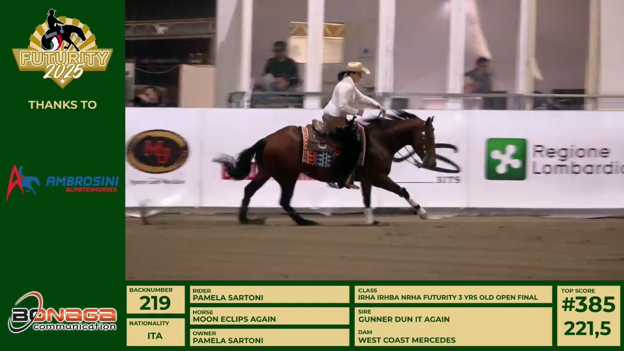 Futurity 2025 - PAMELA SARTONI & MOON ECLIPS AGAIN score 218