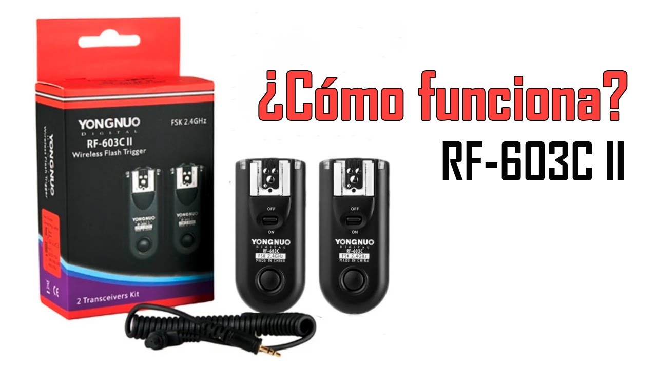 Cómo funciona el Wireless Flash Trigger RF603C II