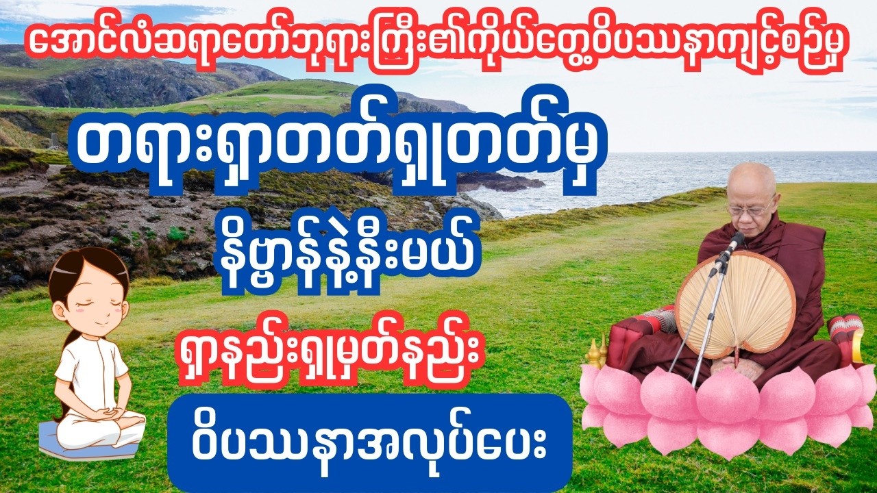 တရားရှာ တရားရှုမှတ်နည်း အလုပ်ပေးတရားတော်