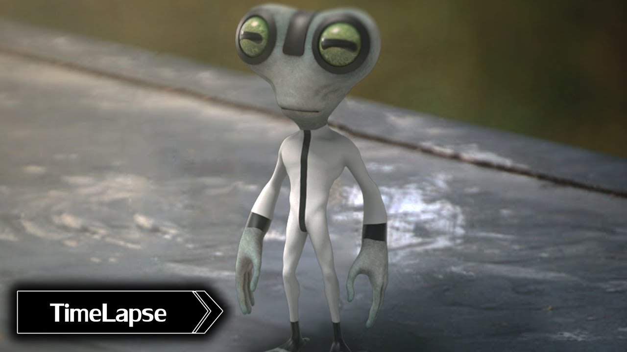 Realistic Grey Matter - Ben 10 (Blender Timelapse)