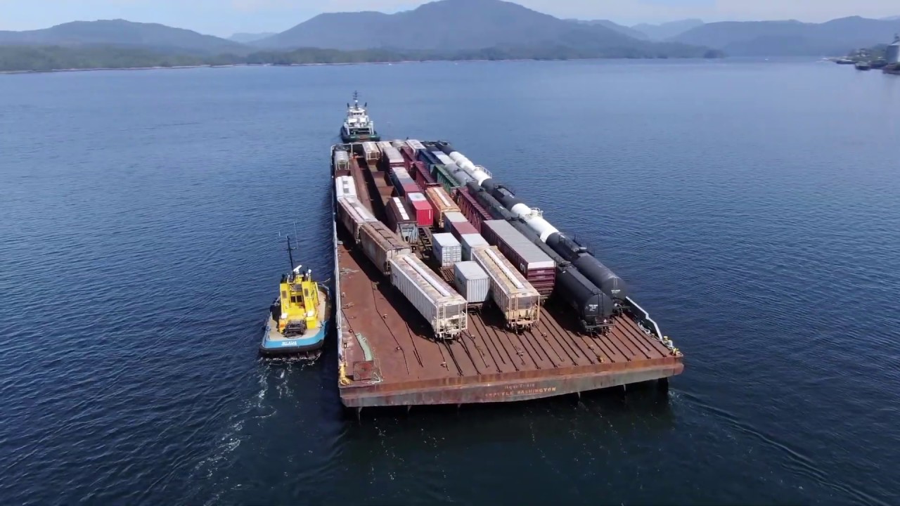 CN Aquatrain arriving in Prince Rupert