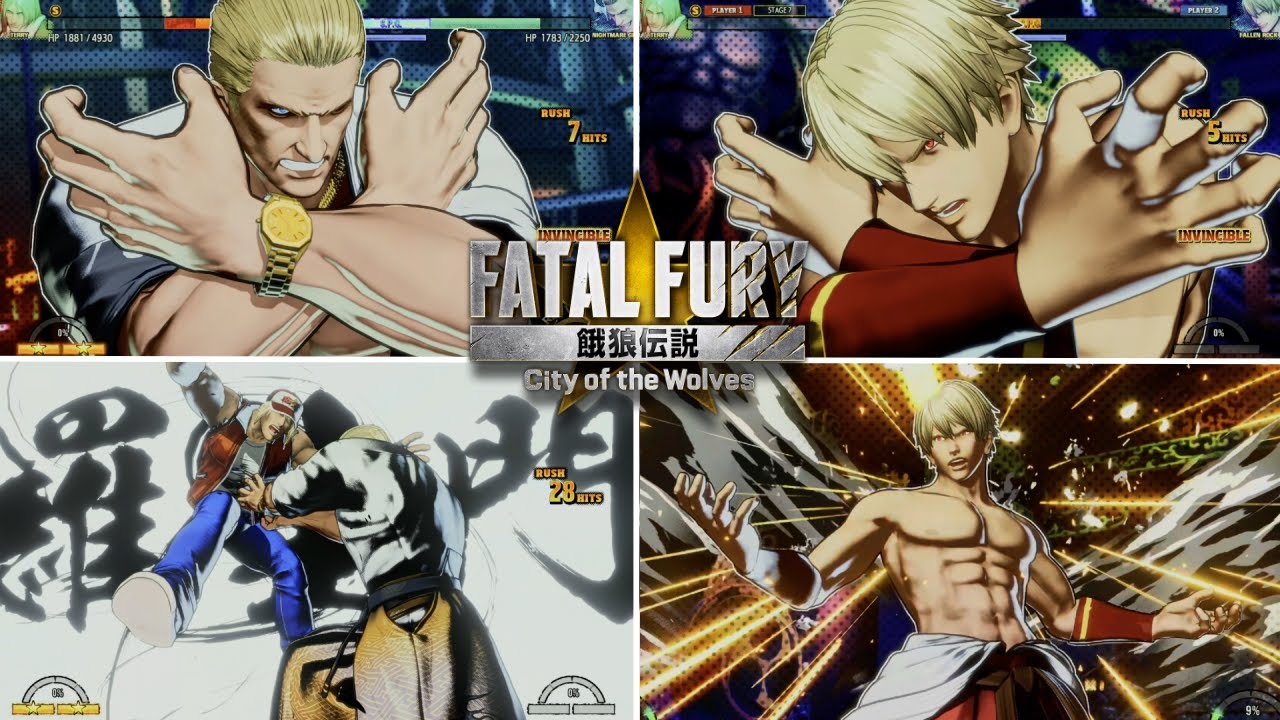 【餓狼伝説 CotW】闇堕ちロック＆ナイトメアギース 必殺技＆超必殺技 【City Of The Wolves】 FATAL FURY City of the Wolves