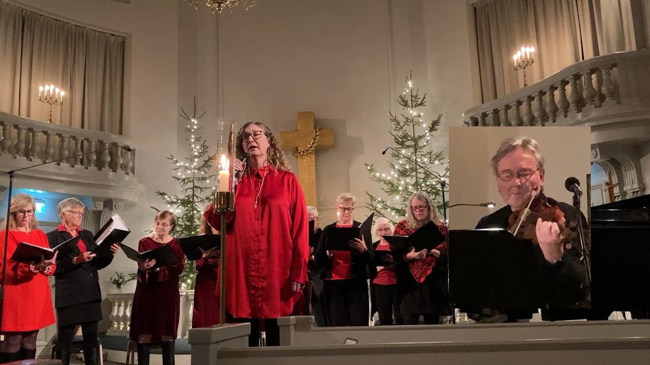 Julkonsert i Söderfors kyrka den 7 dec 2024  Kör violin flöjt och flygel