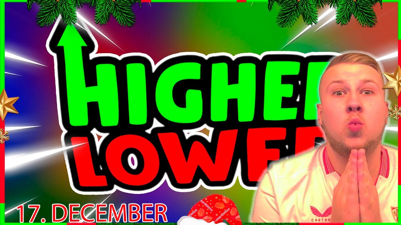 HIGHER OR LOWER CHALLENGE EXPOSER MIN VIDEN! - BIMSES JULEKALENDER 17. DECEMBER