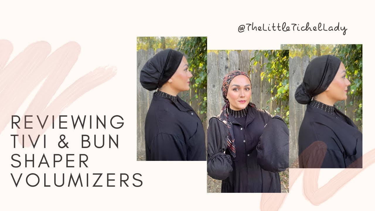 Reviewing the Tivi & Bun Shaper Volumizers from Rinati Lakel. Headwrap Tichel Tutorial