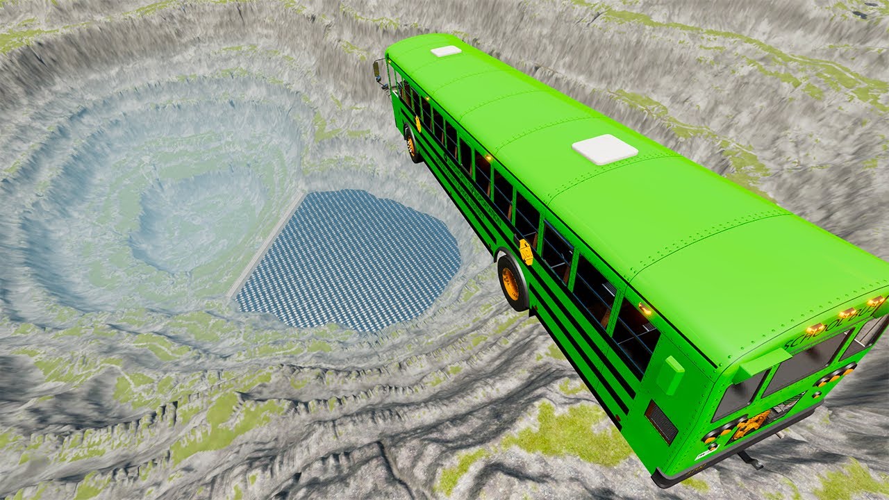 School Bus Crashes & Jumps 202 – BeamNG.Drive