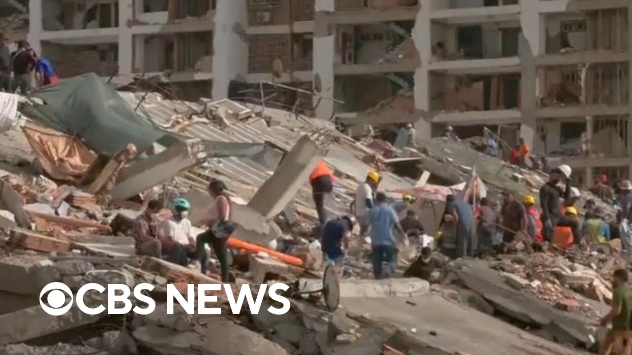 Crews in Venezuela working to rescue security guard trapped under rubble since earthquakes