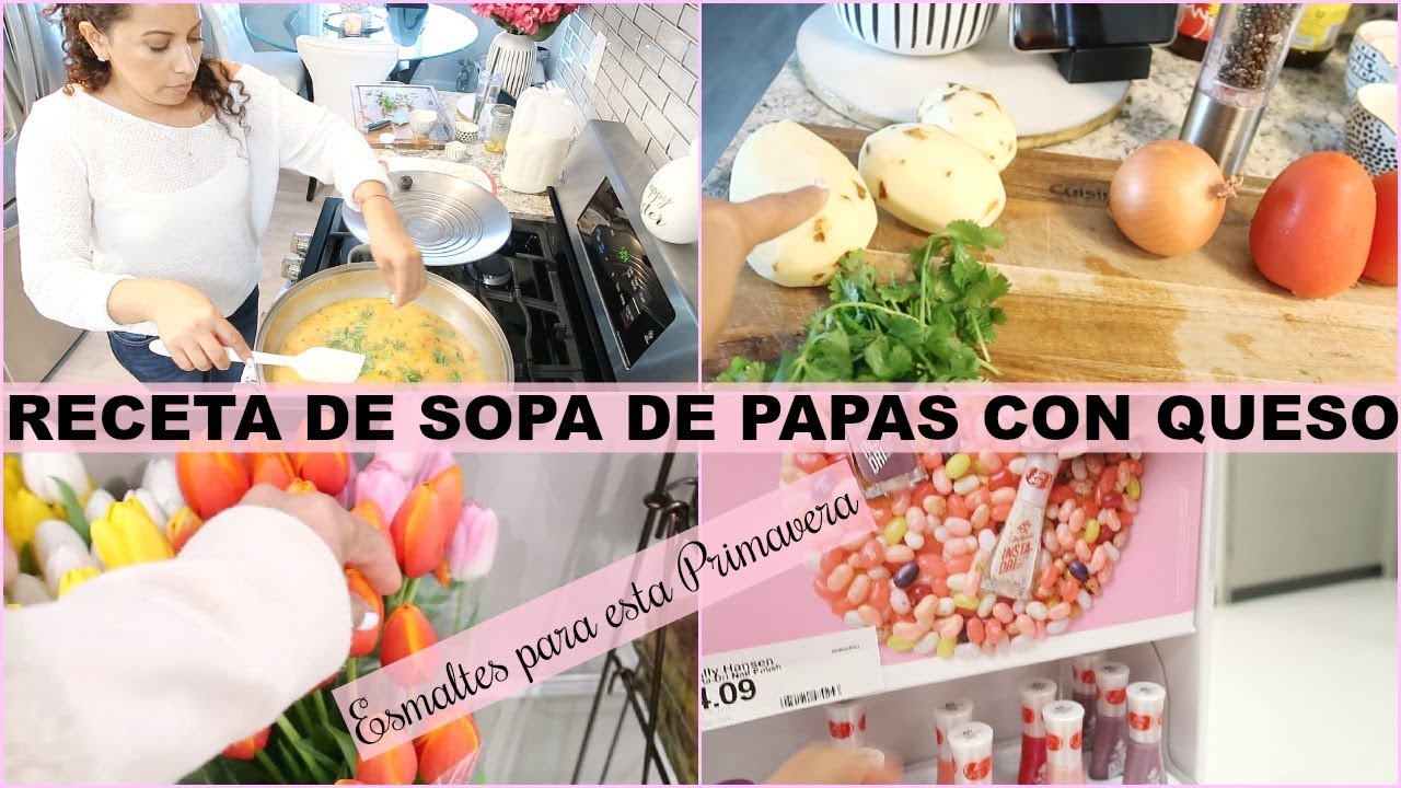 RECETA DE SOPA DE PAPAS CON QUESO | DE COMPRAS EN TRAGET