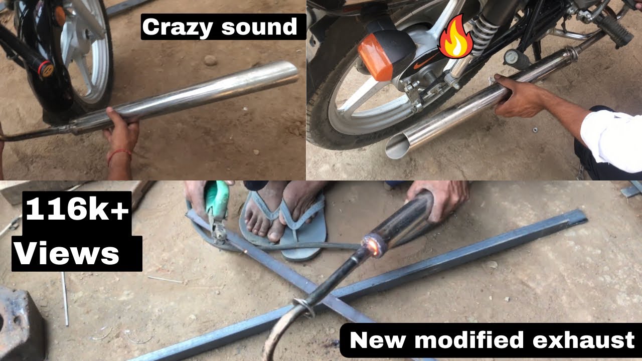 Splendour modified exhaust 2023 || modified silencer crazy sound 🔥✅
