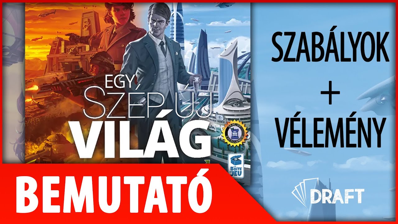 Egy szép új világ társasjáték bemutató