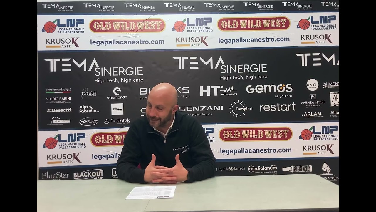 Tema Sinergie Faenza - Verodol Livorno 66-86, la conferenza stampa di Lorenzo Pansa