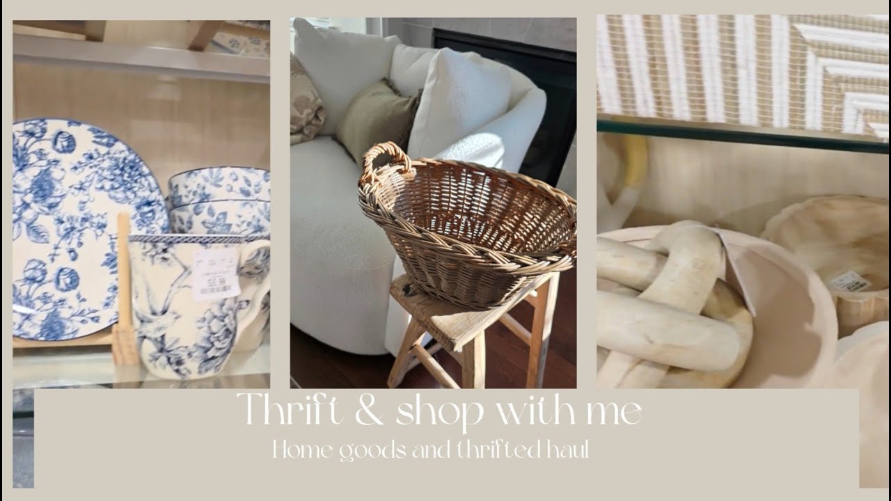 New Thrift & Shop with me | Home goods and thrifted finds