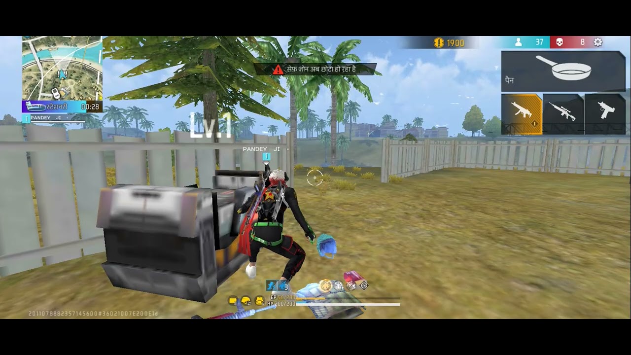 Solo vs squad pandey ji hecker level gameplay 25 kill Booyah 😎😡#freefire #viralvideo 
