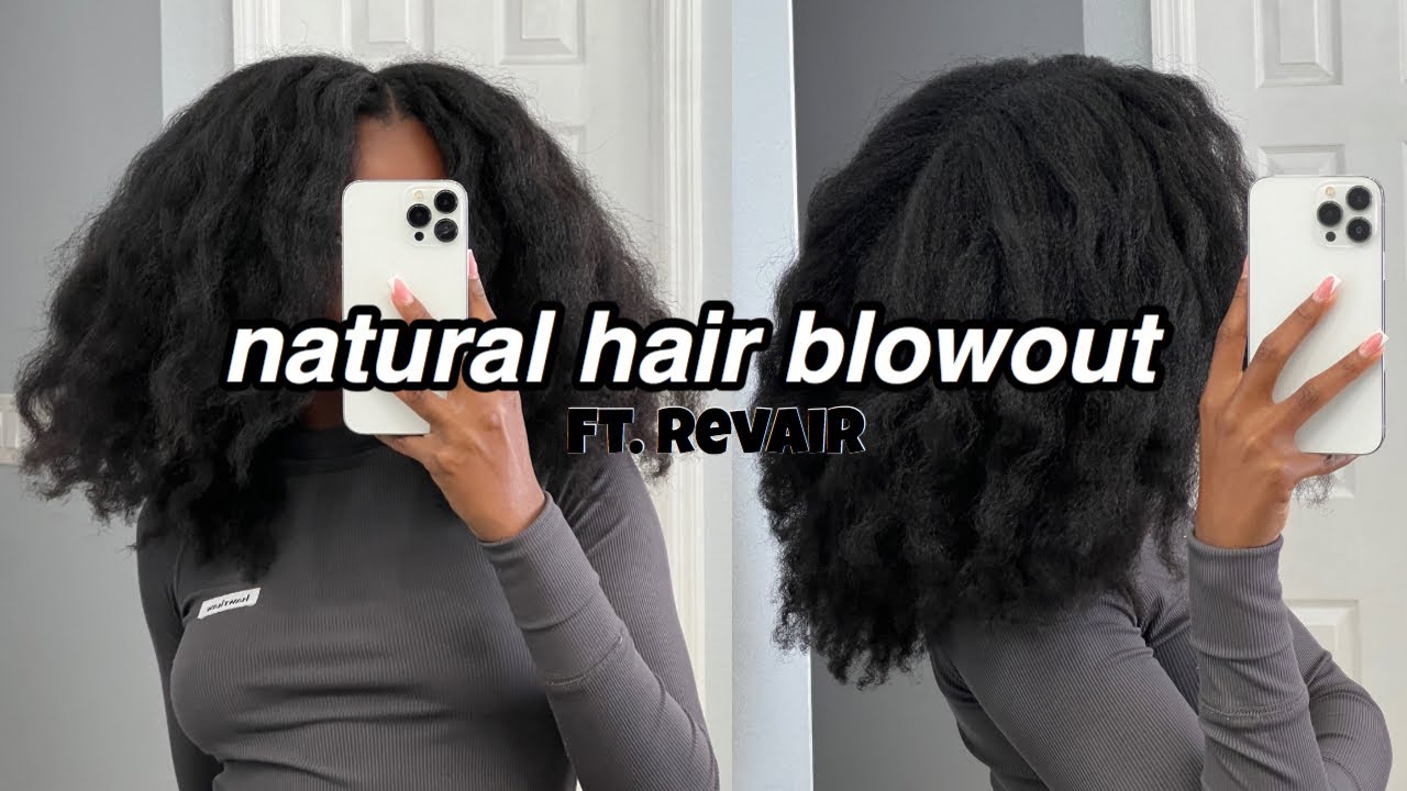 HOW I BLOWOUT MY HAIR USING THE REVAIR BLOW DRYER (type 4)