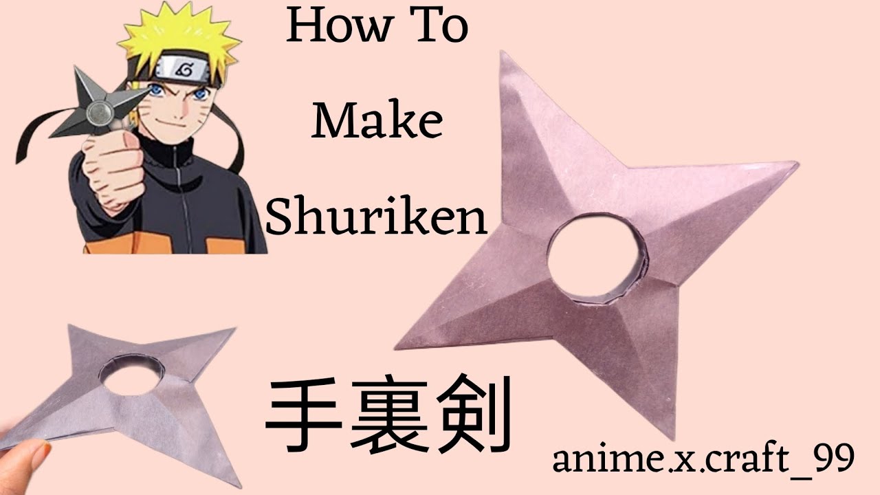 How to make Naruto shuriken tutorial #viral #anime #trending #papercraft #yourfeed #subscribe #like 
