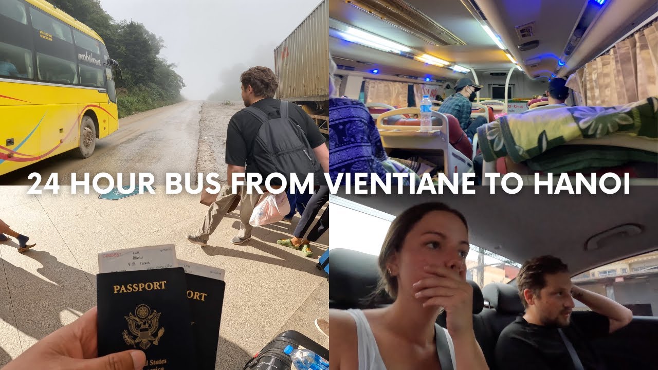 ALMOST STRANDED IN LAOS | Laos to Vietnam land border crossing by bus!