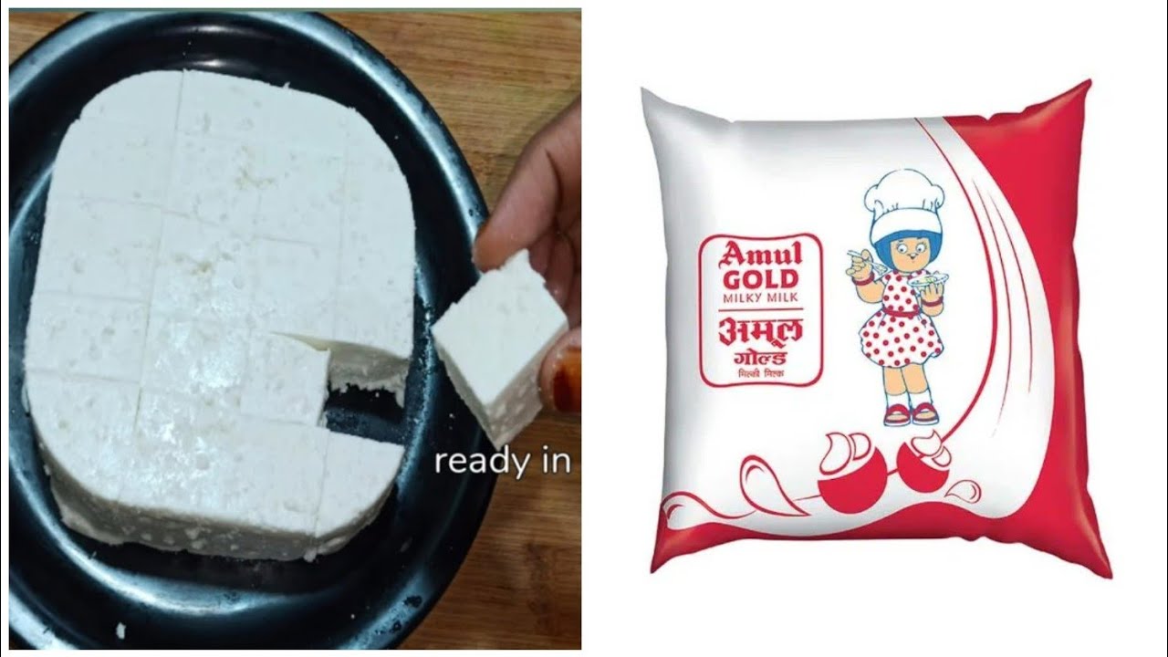 PANEER MADE FROM AMUL GOLD MILK