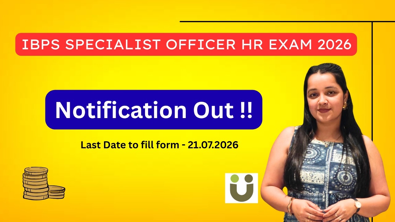 Notification Out - IBPS SO HR exam 2026
