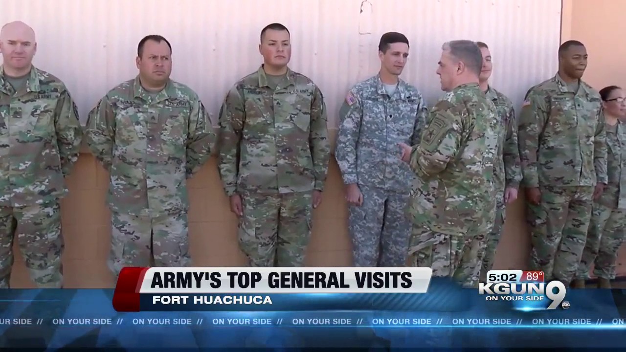 Army's Top General visited Ft Huachuca today