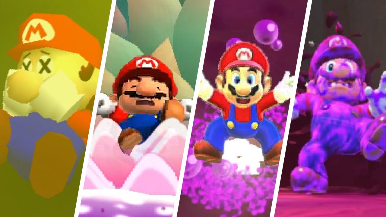 Evolution of Mario Dying in Poison (1996-2021)