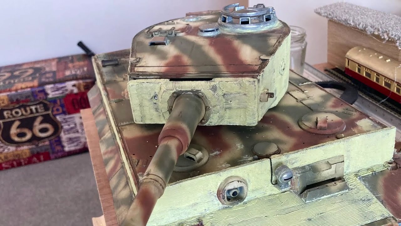 Modified Tiger tank 1/16 rc